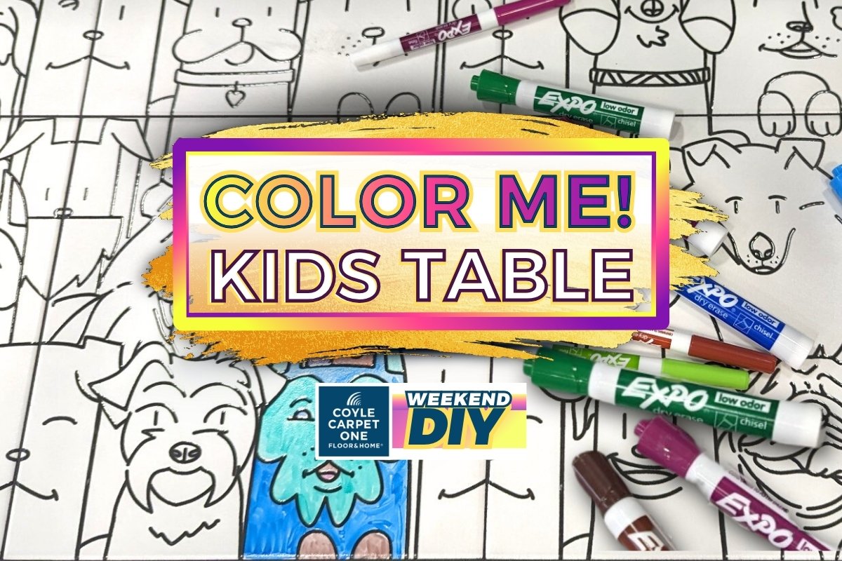 DIY Kids Tile Coloring Table | Step-by-Step Guide